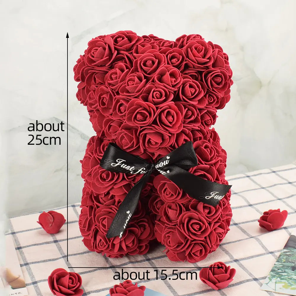 Flower Rose Teddy Bear