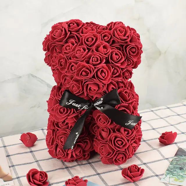 Flower Rose Teddy Bear
