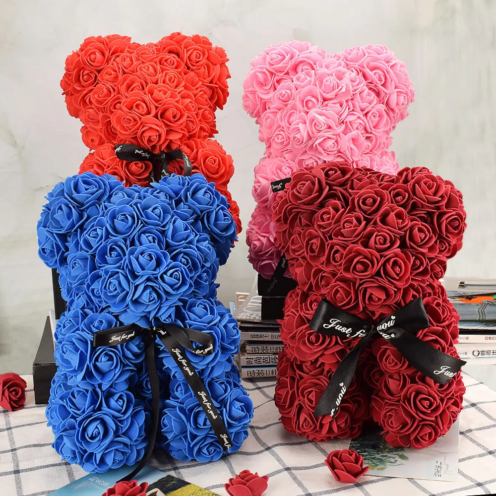 Flower Rose Teddy Bear