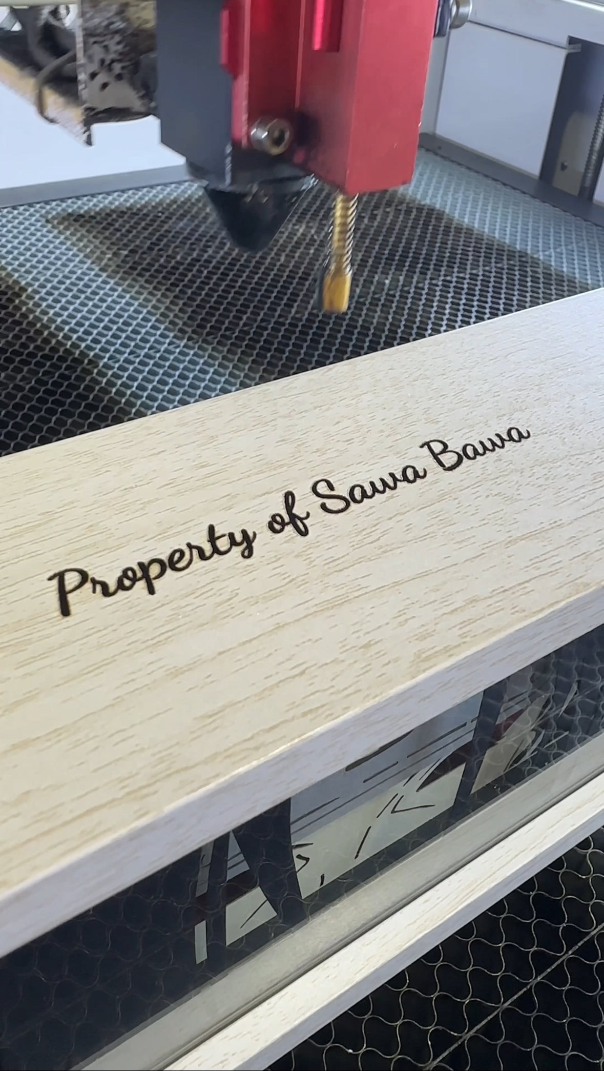 Lightbox Custom Engraving custom engraved light box - detail view