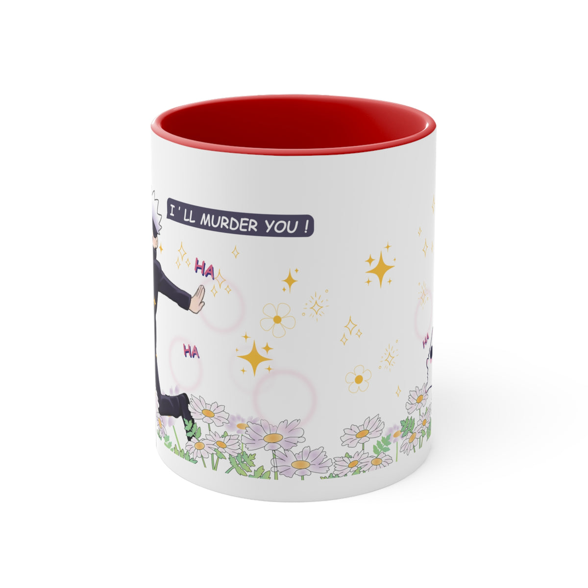 Gojo satoru, domain expansion, gojo mug, gojo anime merchandise, gojo art, gojo ill murder you, anime mug, anime merchandise, jujutsu kaisen merch, jjk merch, jjk mug, catoru mug