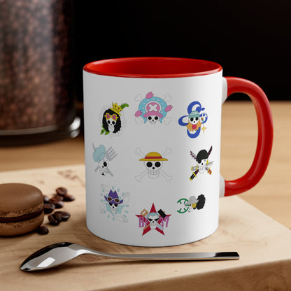 One Piece Skulls 11oz Coffee Mug | Straw Hat Crew