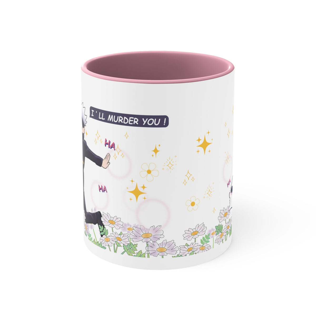 Gojo from Jujutsu Kaisen 11oz ceramic mug - alternate view