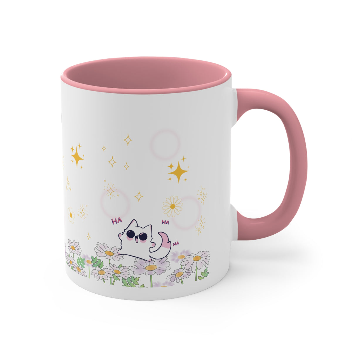 Gojo from Jujutsu Kaisen 11oz ceramic mug - detail view