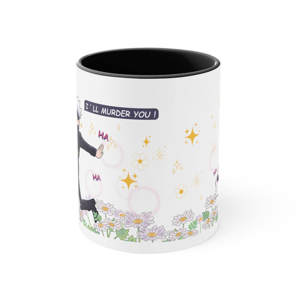 Gojo satoru, domain expansion, gojo mug, gojo anime merchandise, gojo art, gojo ill murder you, anime mug, anime merchandise, jujutsu kaisen merch, jjk merch, jjk mug, catoru mug