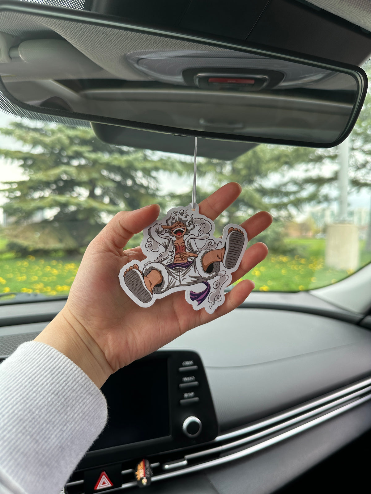 Luffy from One Piece air freshener - alternate view