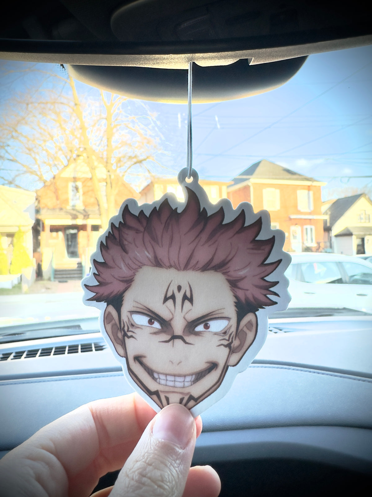Sukuna from Jujutsu Kaisen air freshener - alternate view