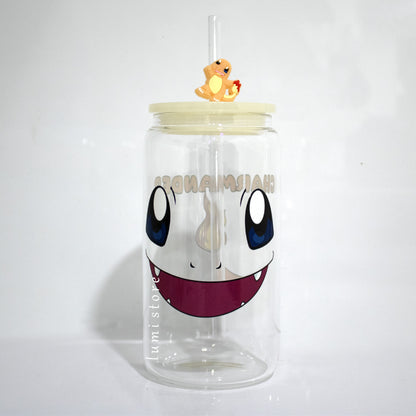 Charmander from Pokémon 16oz glass tumbler