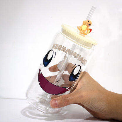 Charmander from Pokémon 16oz glass tumbler - alternate view