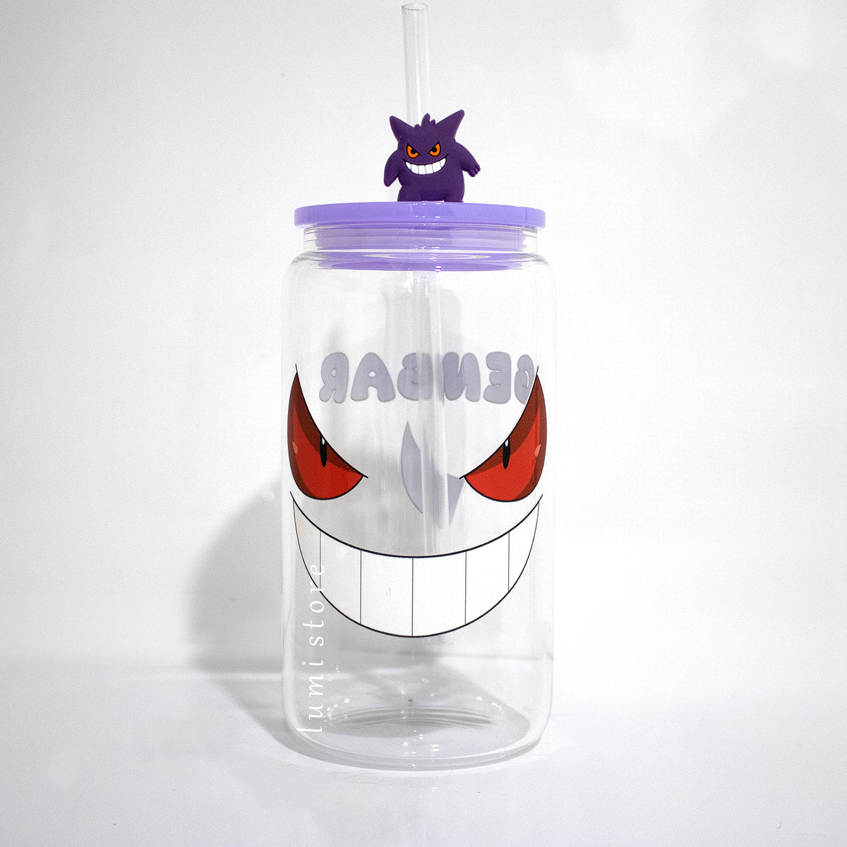 Gengar from Pokémon 16oz glass tumbler