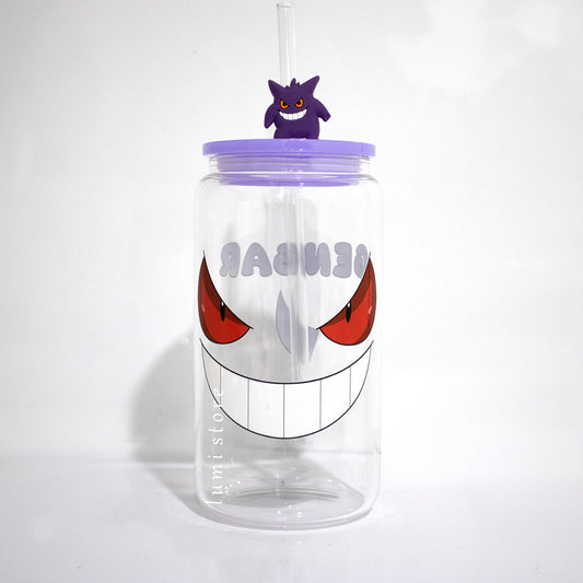 Gengar from Pokémon 16oz glass tumbler