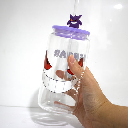 Gengar from Pokémon 16oz glass tumbler - alternate view