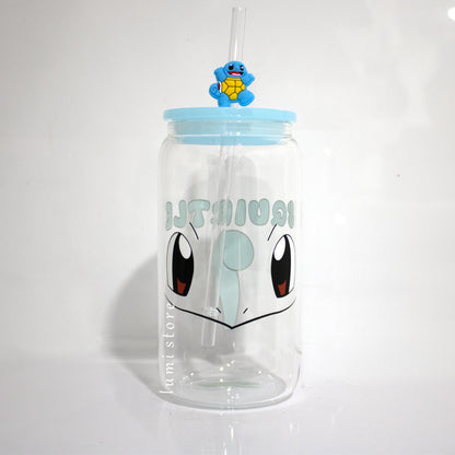Squirtle from Pokémon 16oz glass tumbler
