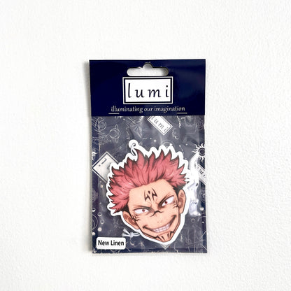 Sukuna from Jujutsu Kaisen air freshener - alternate view