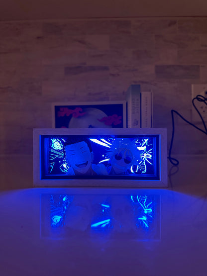 Gojo from Jujutsu Kaisen LED light box - alternate view