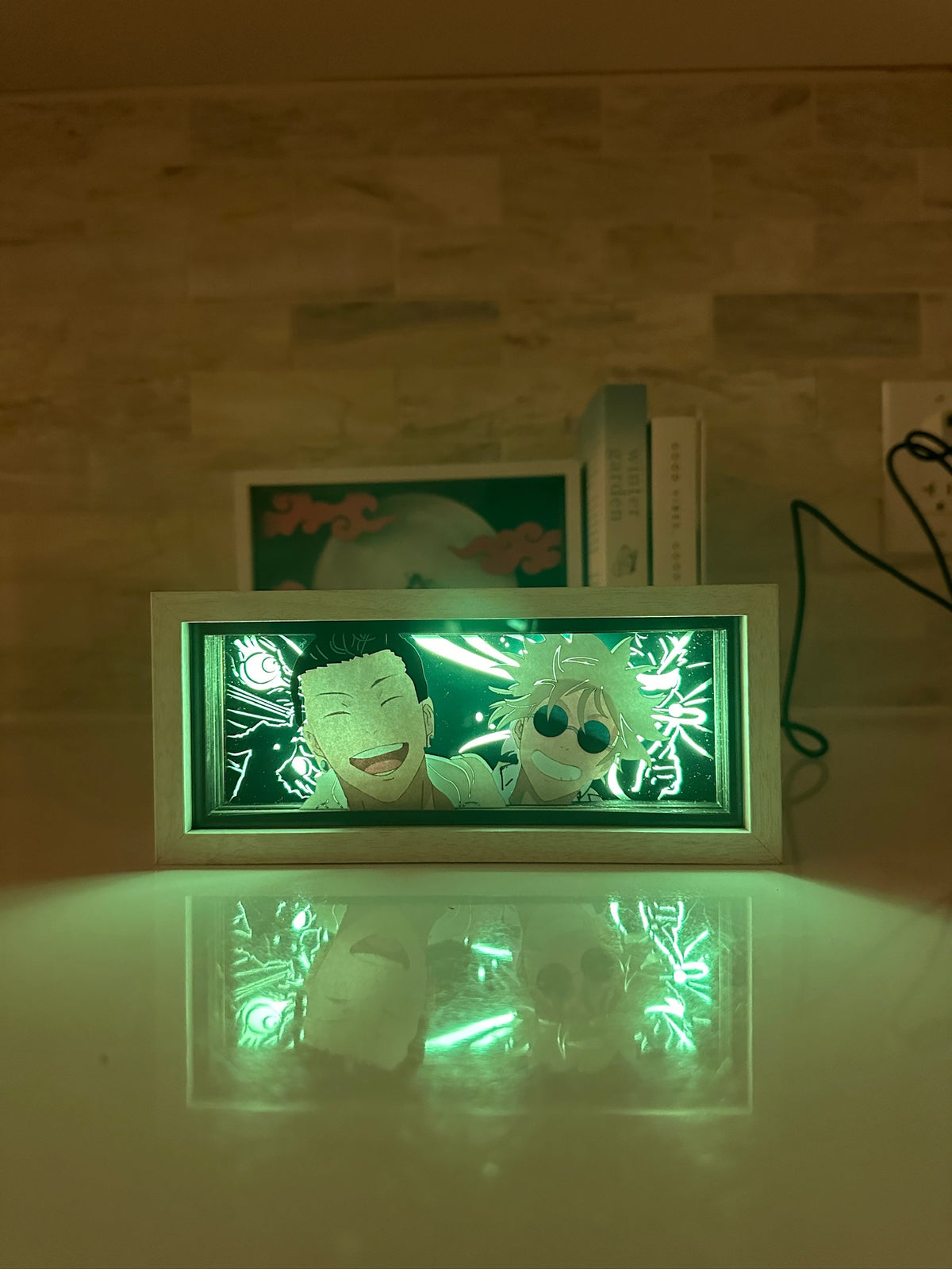 Gojo from Jujutsu Kaisen LED light box - alternate view