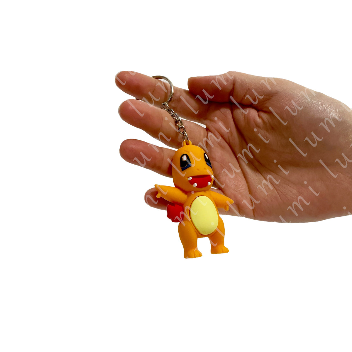 Charmander from Pokémon keychain - detail view