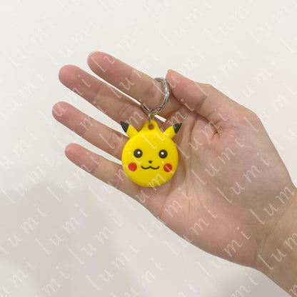 Pikachu from Pokémon keychain - detail view