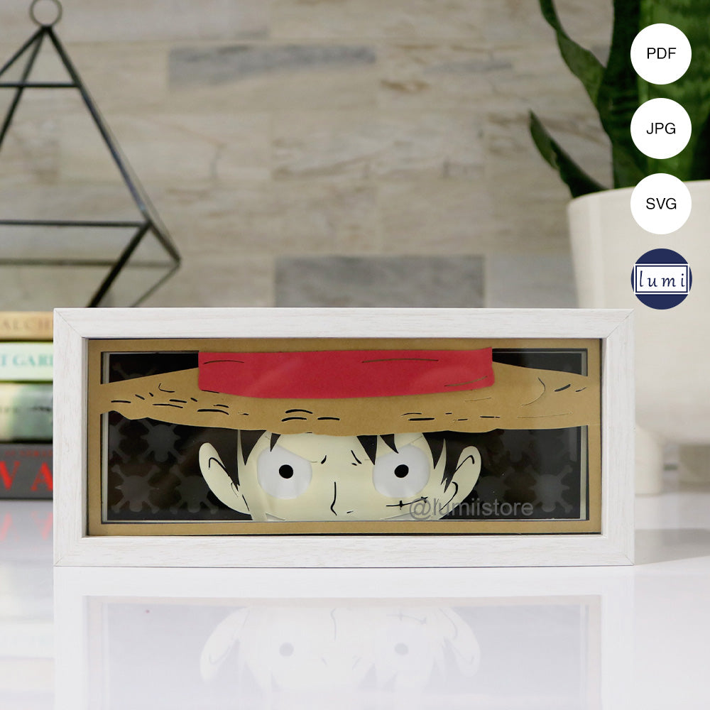 Luffy from One Piece lightbox template preview