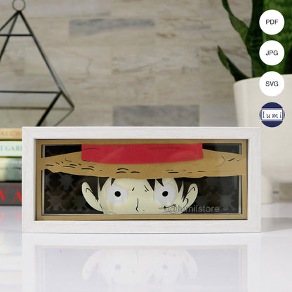 Luffy from One Piece lightbox template preview
