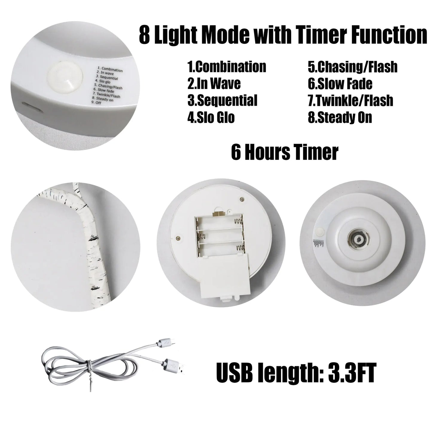 LED Birch Tabletop Bonsai Tree Accent Light