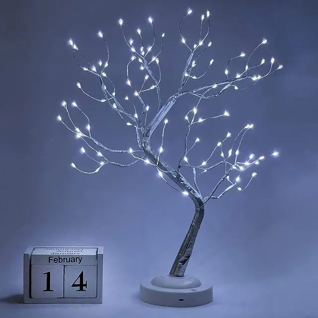 LED Birch Tabletop Bonsai Tree Accent Light