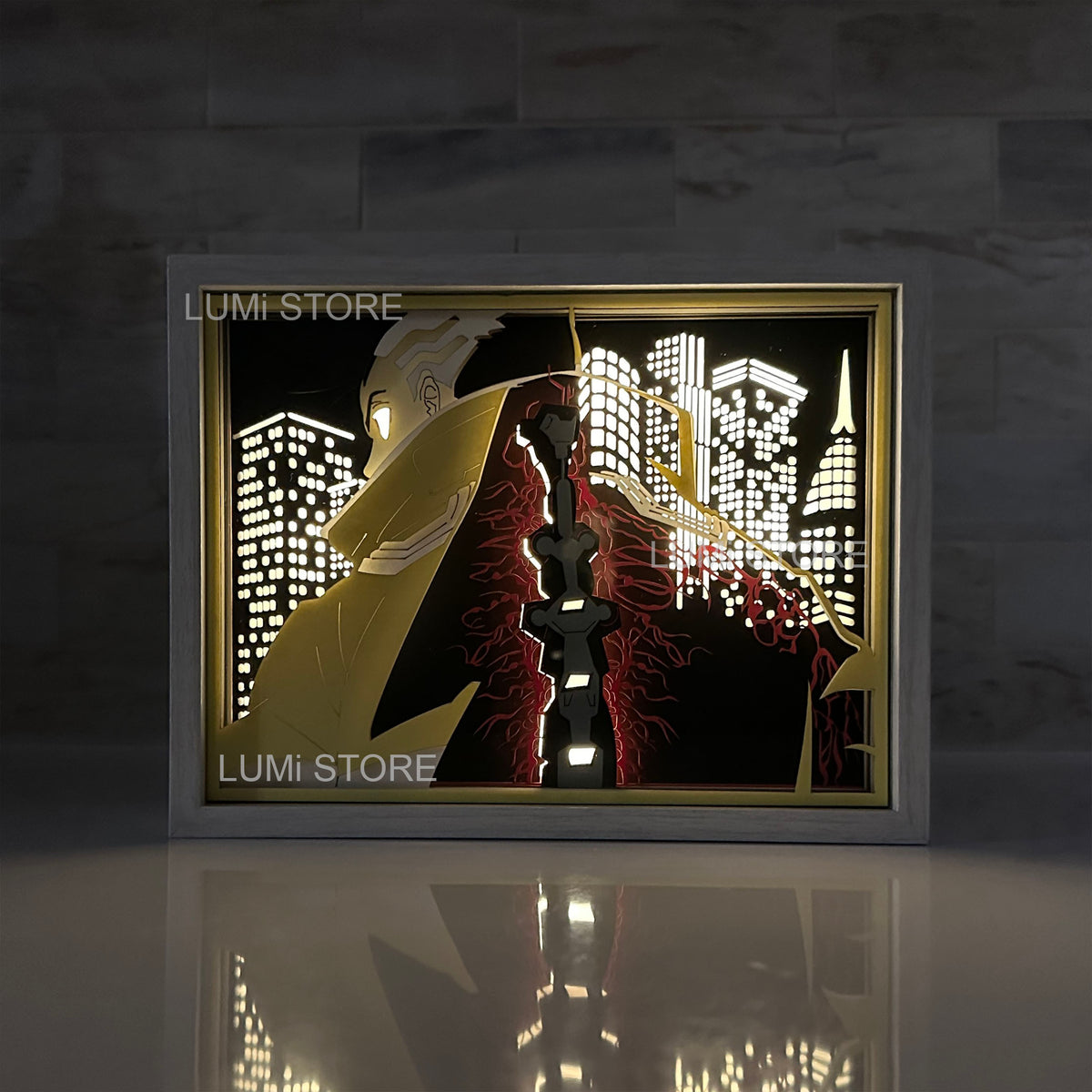 Cyberpunk: Edgerunners LED light box - detail view