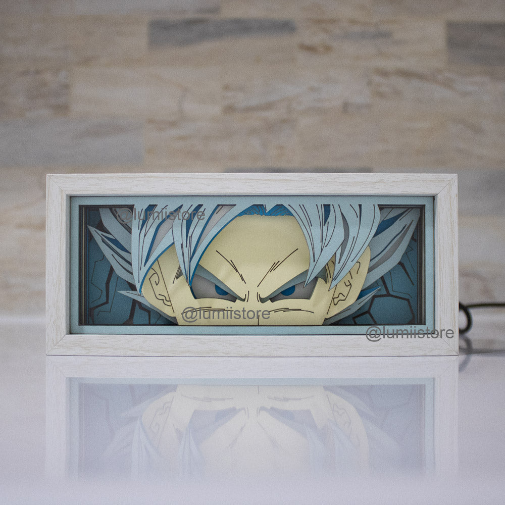 Goku from Dragon Ball LED light box glowing