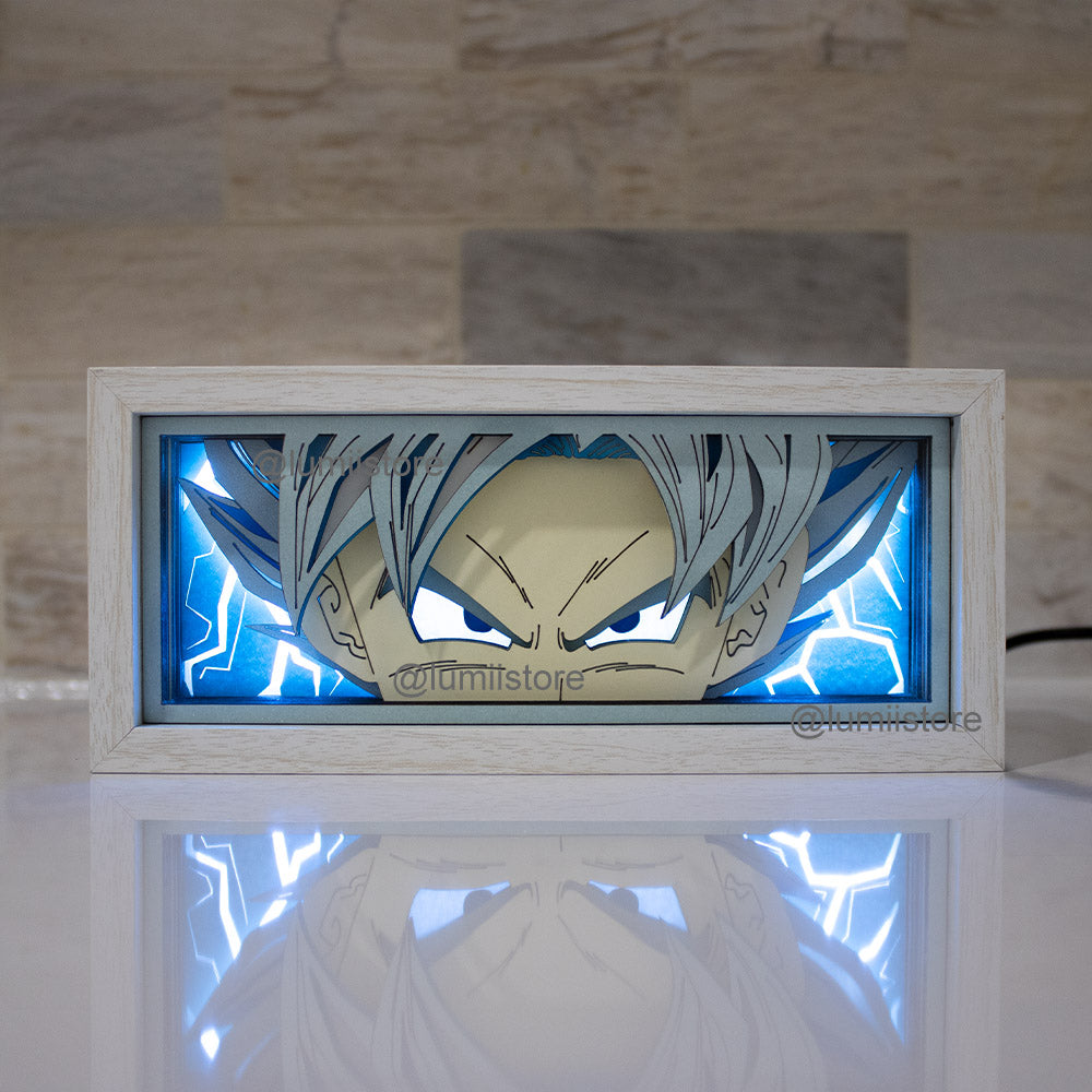Goku from Dragon Ball LED light box - alternate view