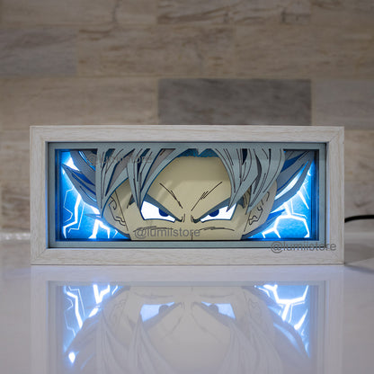 Goku from Dragon Ball LED light box - alternate view