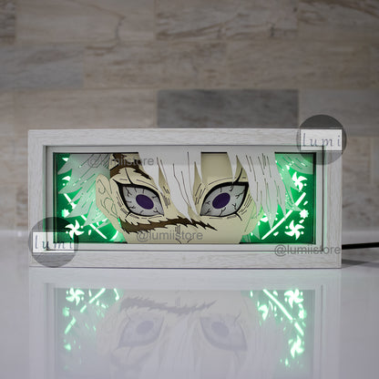 Sanemi from Demon Slayer LED light box - alternate view