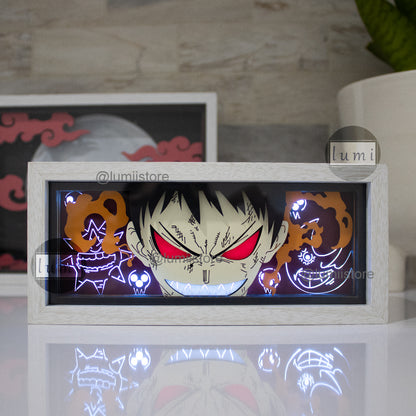 Shinra from Fire Force LED light box - alternate view