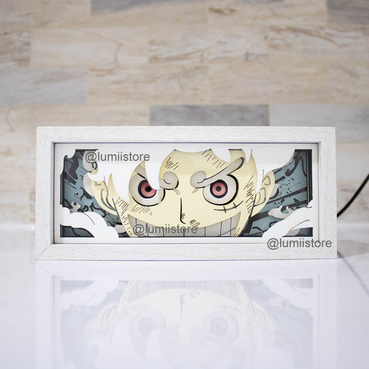 Luffy from One Piece LED light box glowing