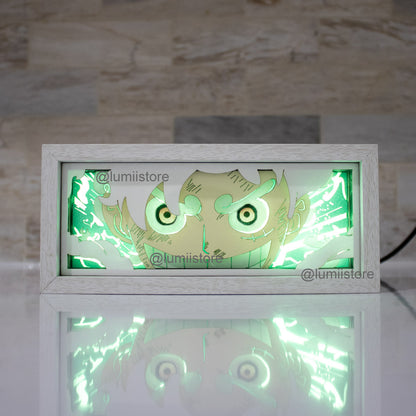 Luffy from One Piece LED light box - alternate view