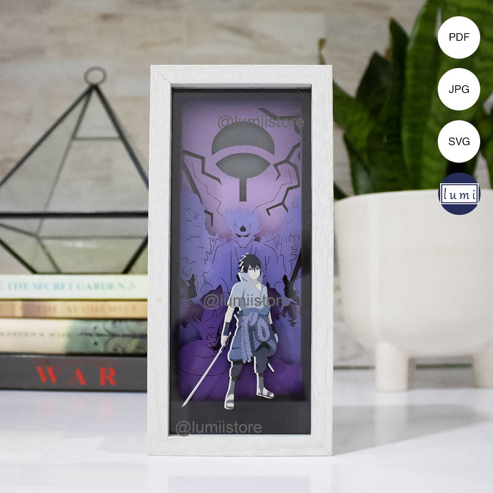 Sasuke from Naruto Shippuden lightbox template preview