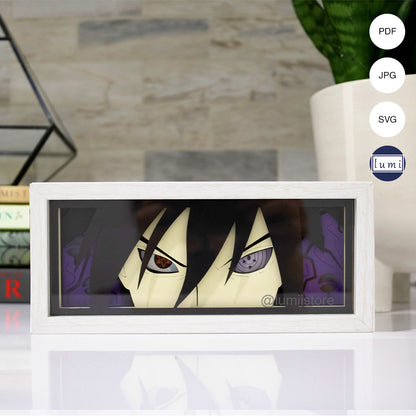Sasuke from Naruto Shippuden lightbox template preview
