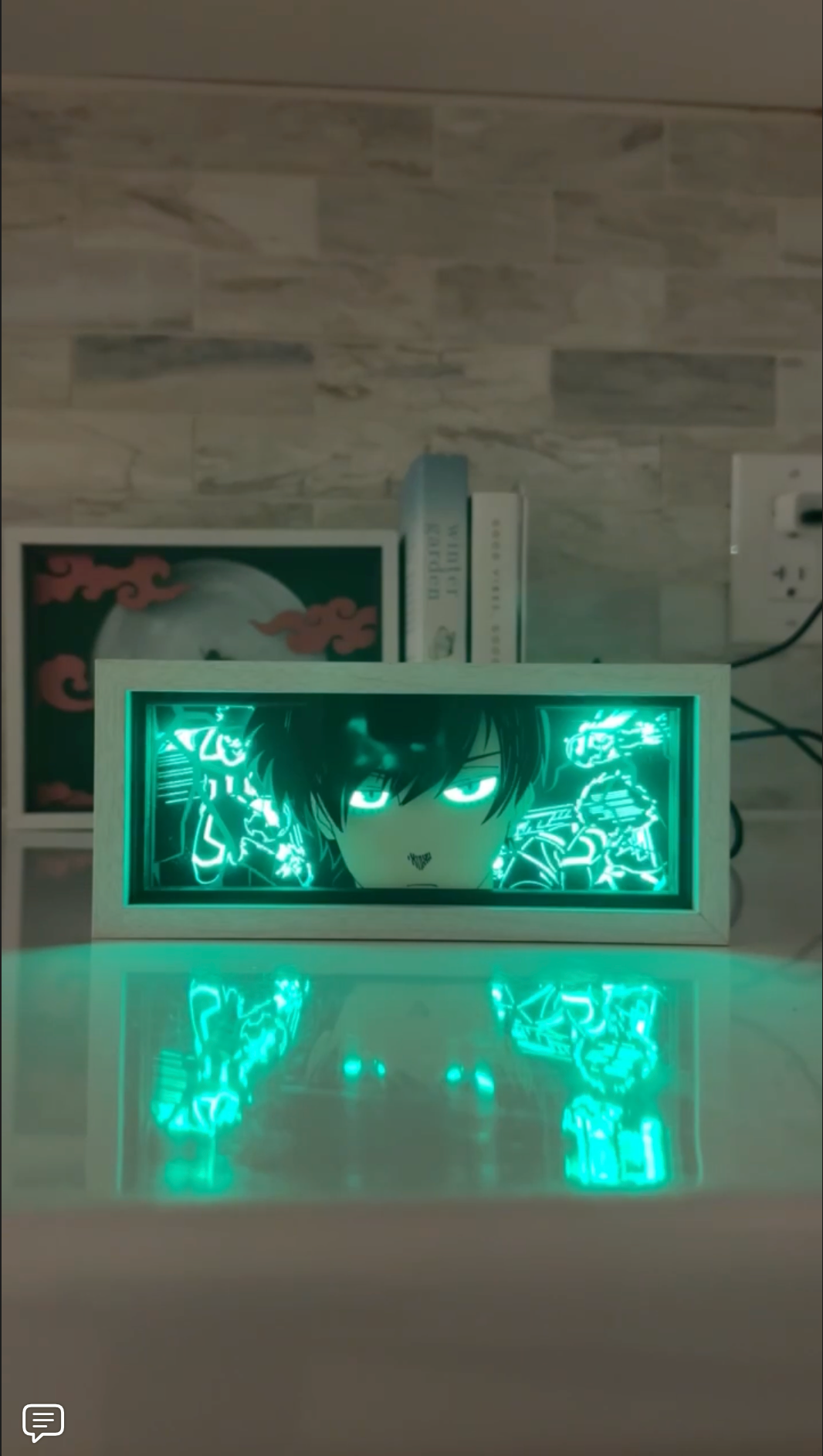 Rin Itoshi from Blue Lock LED light box - alternate view