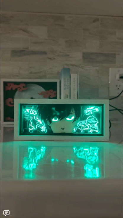 Rin Itoshi from Blue Lock LED light box - alternate view