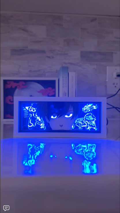 Rin Itoshi from Blue Lock LED light box - alternate view