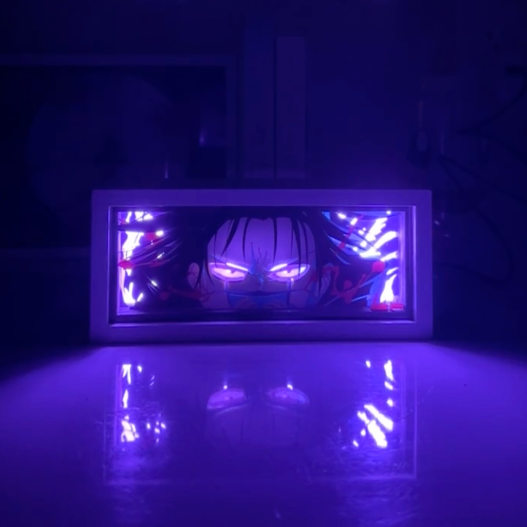 Choso from Jujutsu Kaisen LED light box - detail view