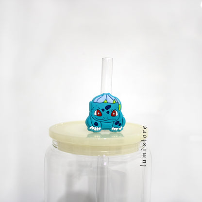 Bulbasaur from Pokémon straw topper - detail view