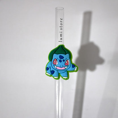 Bulbasaur from Pokémon straw topper - alternate view