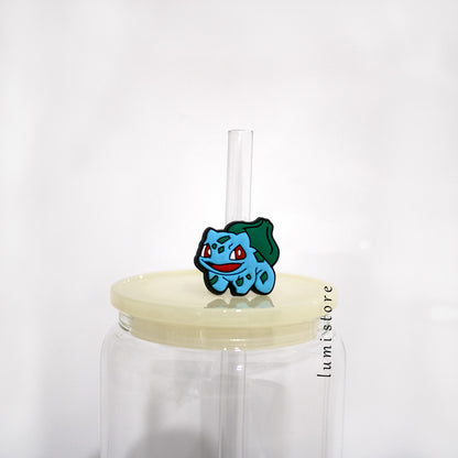 Bulbasaur from Pokémon straw topper - alternate view