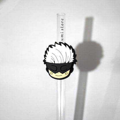 Gojo from Jujutsu Kaisen straw topper