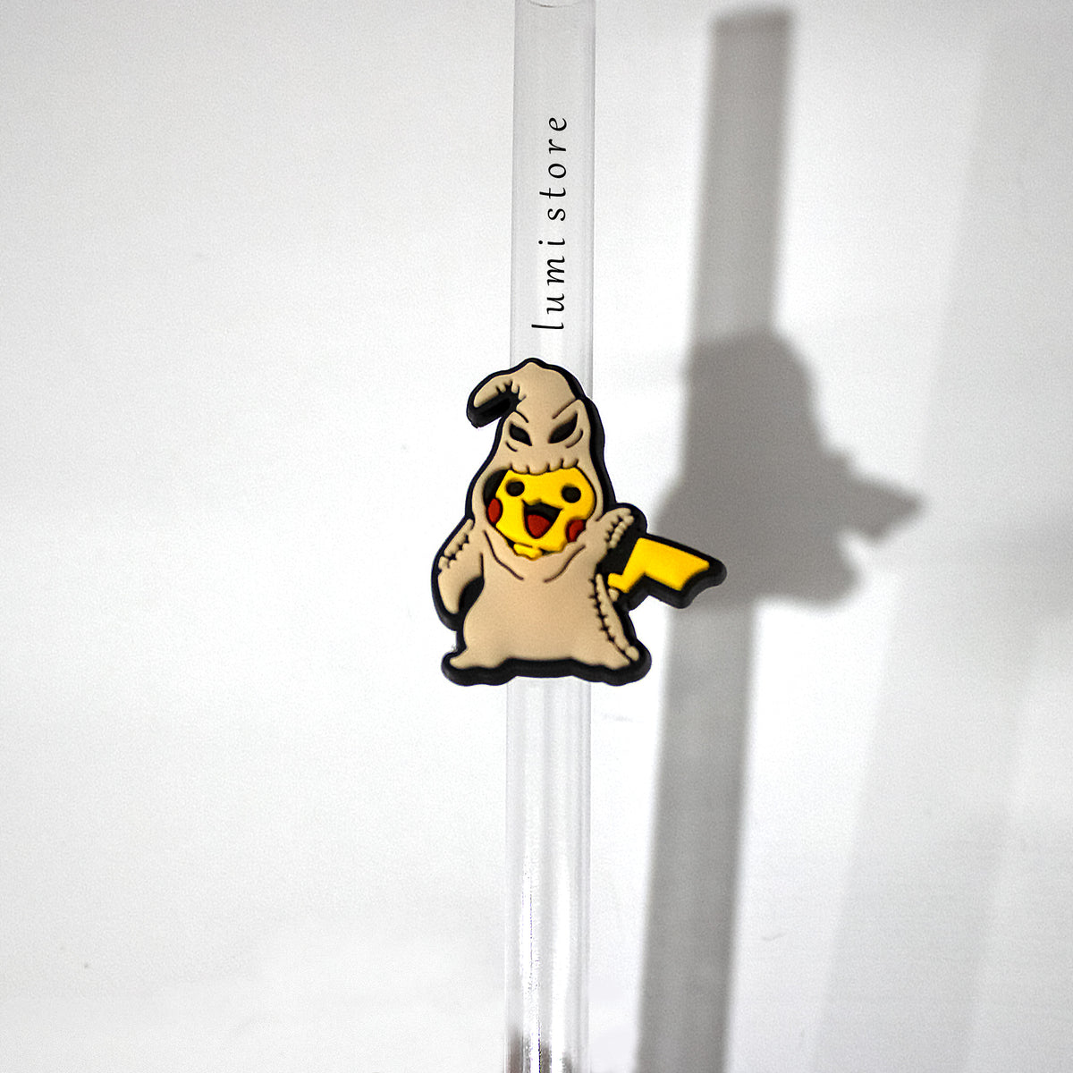 Pikachu from Pokémon straw topper - alternate view