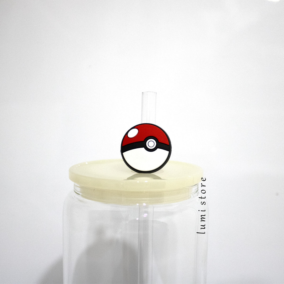 Poké Ball from Pokémon straw topper - detail view