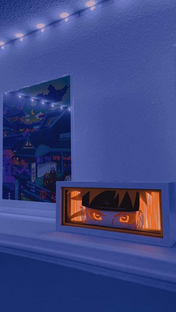 Naruto from Naruto Shippuden LED light box - alternate view