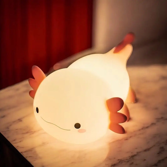 Cartoon Axolotl Night Lamp