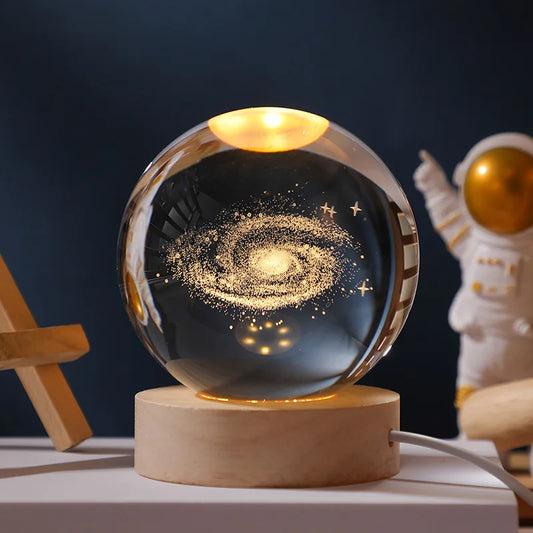 Crystal Ball Glass Night Lamp