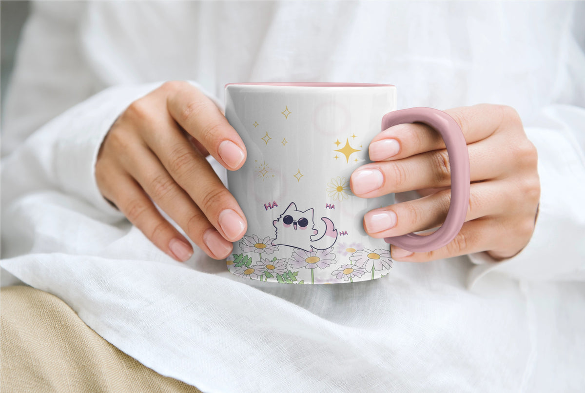 Gojo from Jujutsu Kaisen 11oz ceramic mug - alternate view